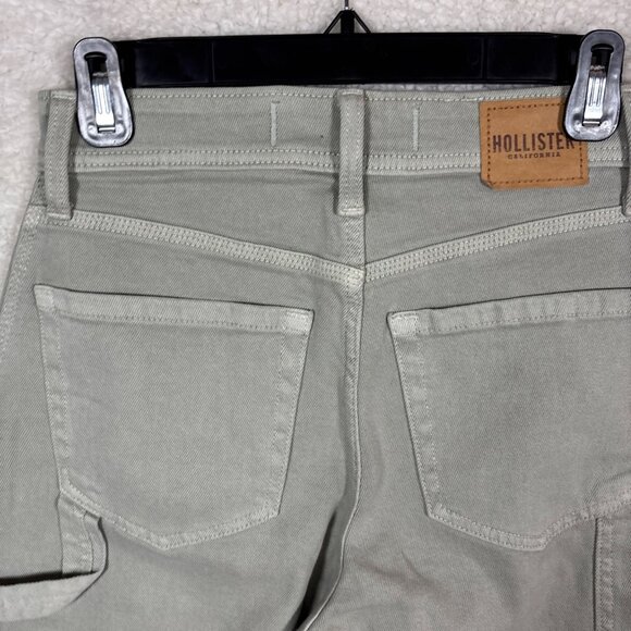 Hollister Womens Ultra High-Rise Dad Jean 3R/2R W26R Beige Denim - Picture 7 of 15